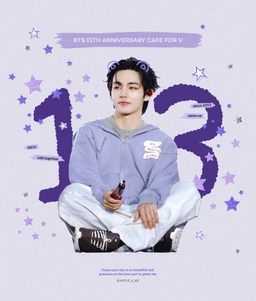 BTS 13TH ANNIVERSARY CAFE FOR V