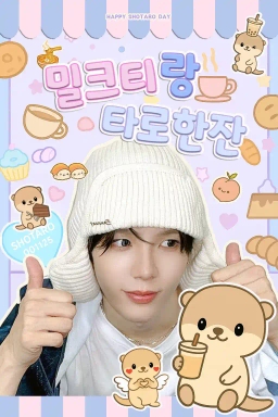 밀크티랑 타로한잔