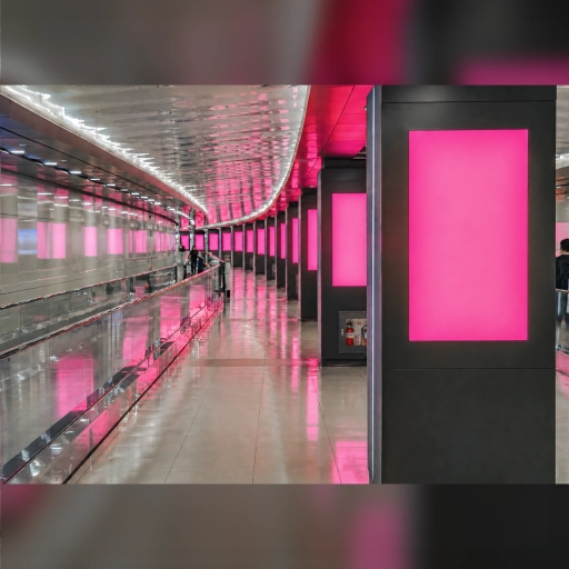 金浦空港 地下連絡通路 LCD