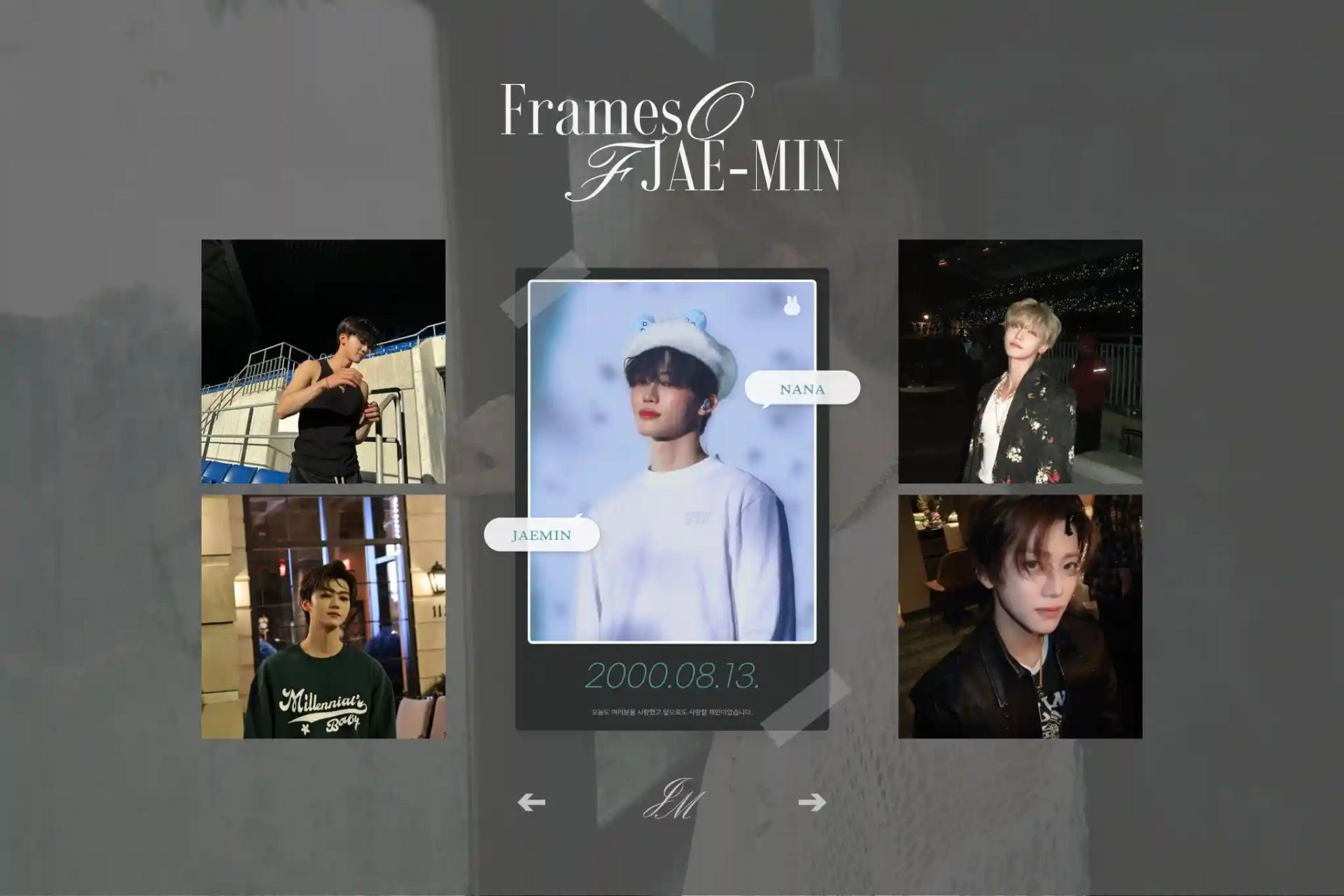 Frames Of JAE-MIN