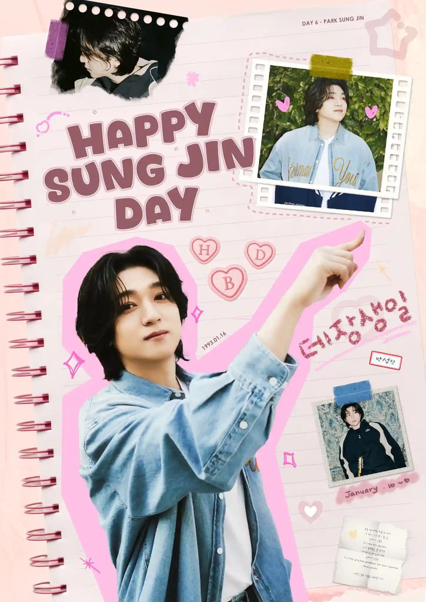 Today is Sungjin's birthday.