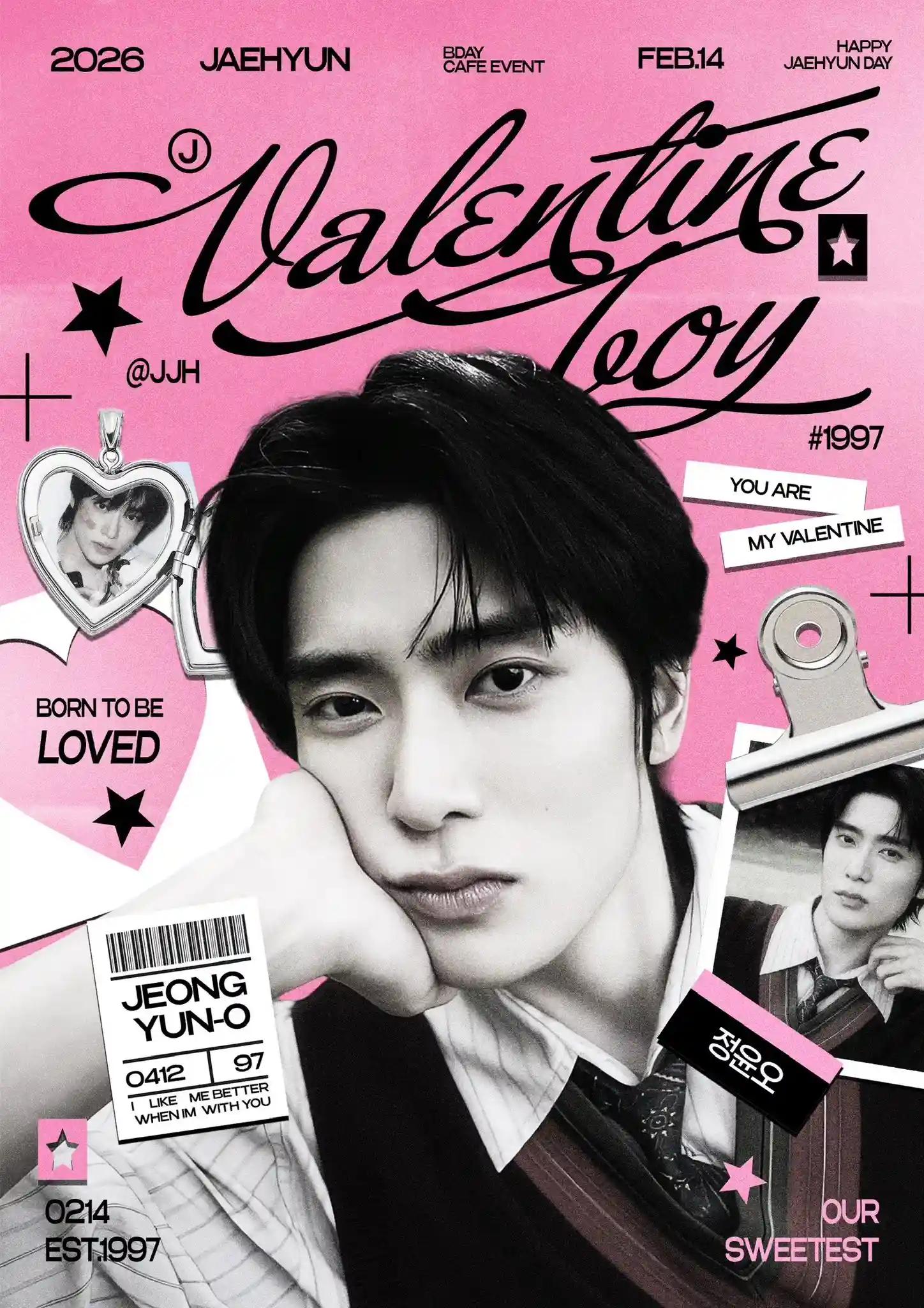 NCT127 ジェヒョン センパ センイルパーティー Valentine Boy 2026 ジェヒョン センイルカフェ | チャンウォン 14696